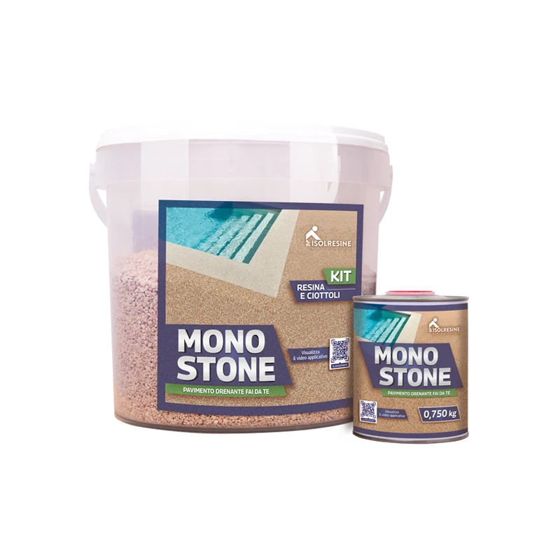 MONOSTONE - Pavimenti drenanti in resina di alta qualità per superfici esterne