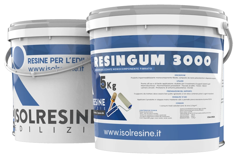 Prodotti impermeabilizzanti: Resingum 3000