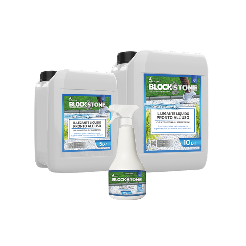 Prodotti Pavimenti drenanti: Block Stone legante liquido a base acqua