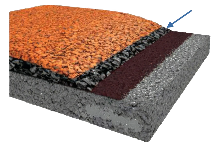 Prodotti pavimenti sportivi e ricreativi: Playgum strato intermedio SBR Nero