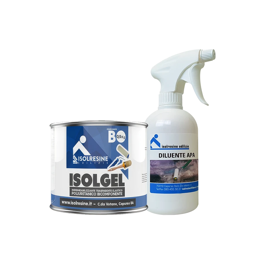 Soluzioni per impermeabilizzazione: Isolgel + Diluente APA