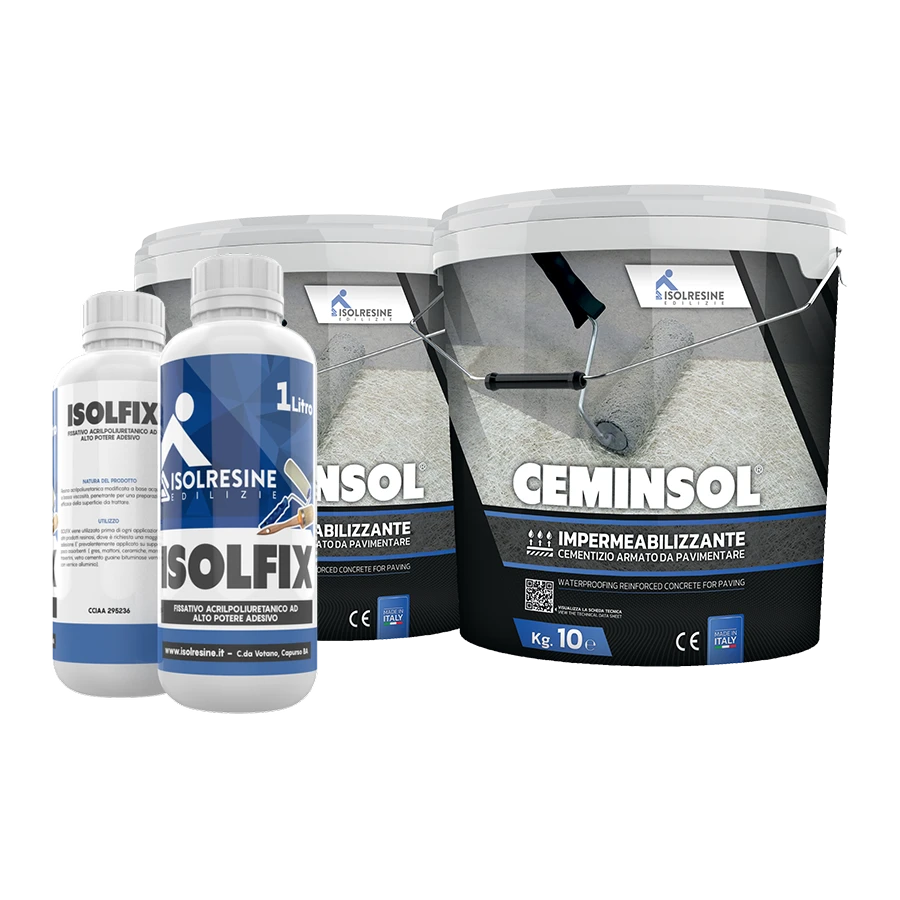 Soluzioni per impermeabilizzazione: Isolfix + Ceminsol