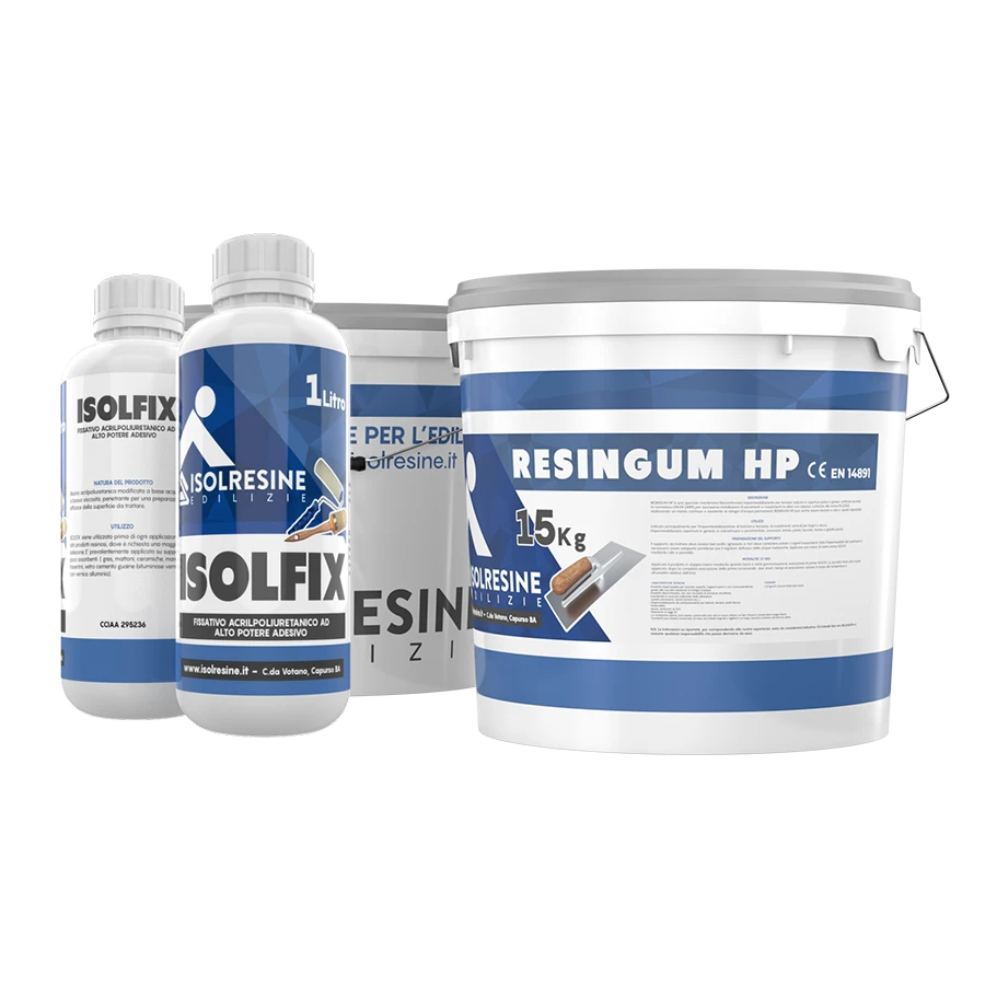 Soluzioni per impermeabilizzazione: Isolfix + Resingum HP