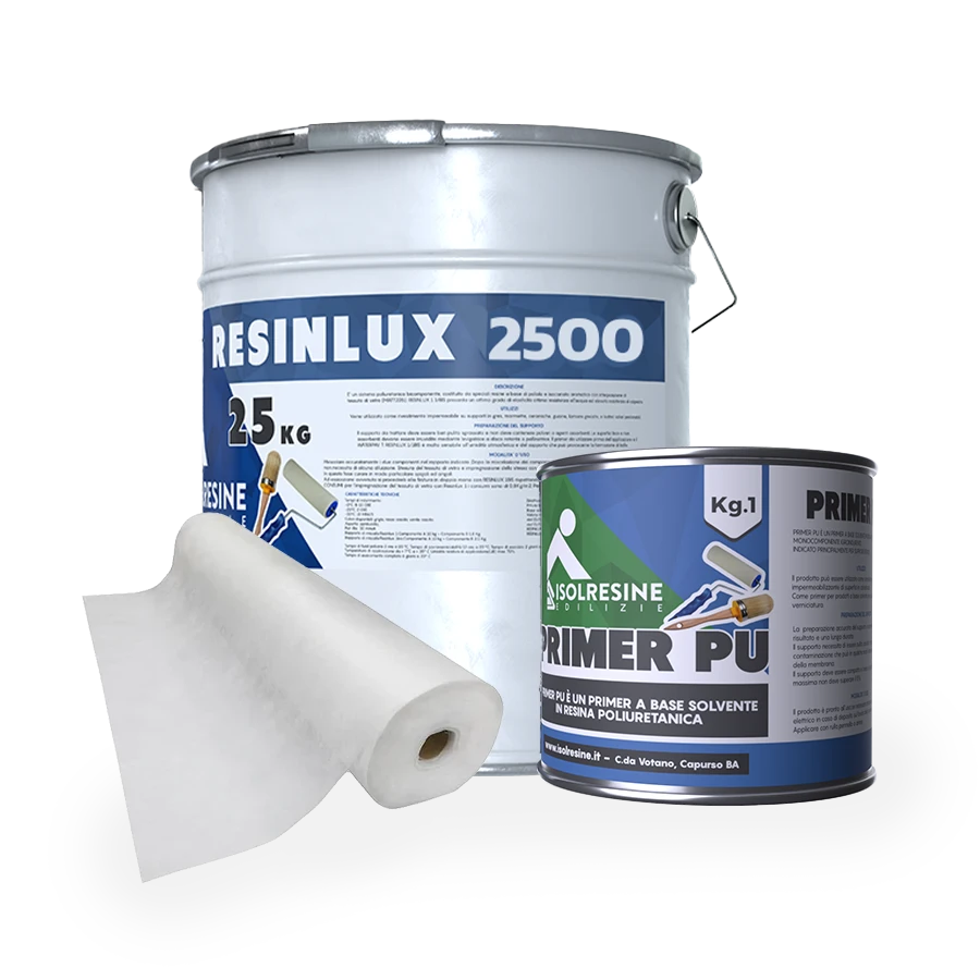 Soluzioni per l'impermeabilizzazione: Primer PU + Resinlux 2500