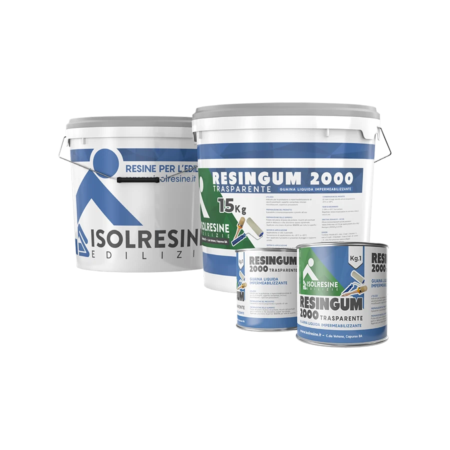Soluzioni per impermeabilizzazione: Resingum 2000 trasparente
