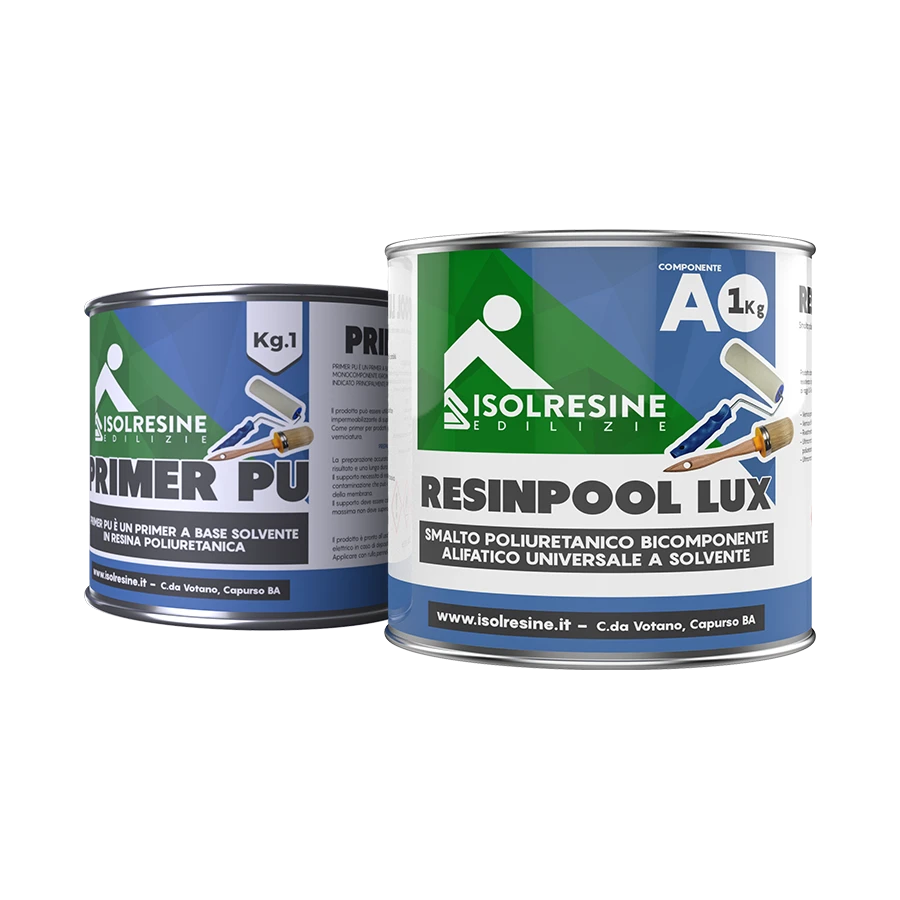 Soluzioni per impermeabilizzazione: Primer PU + Resinpool Lux