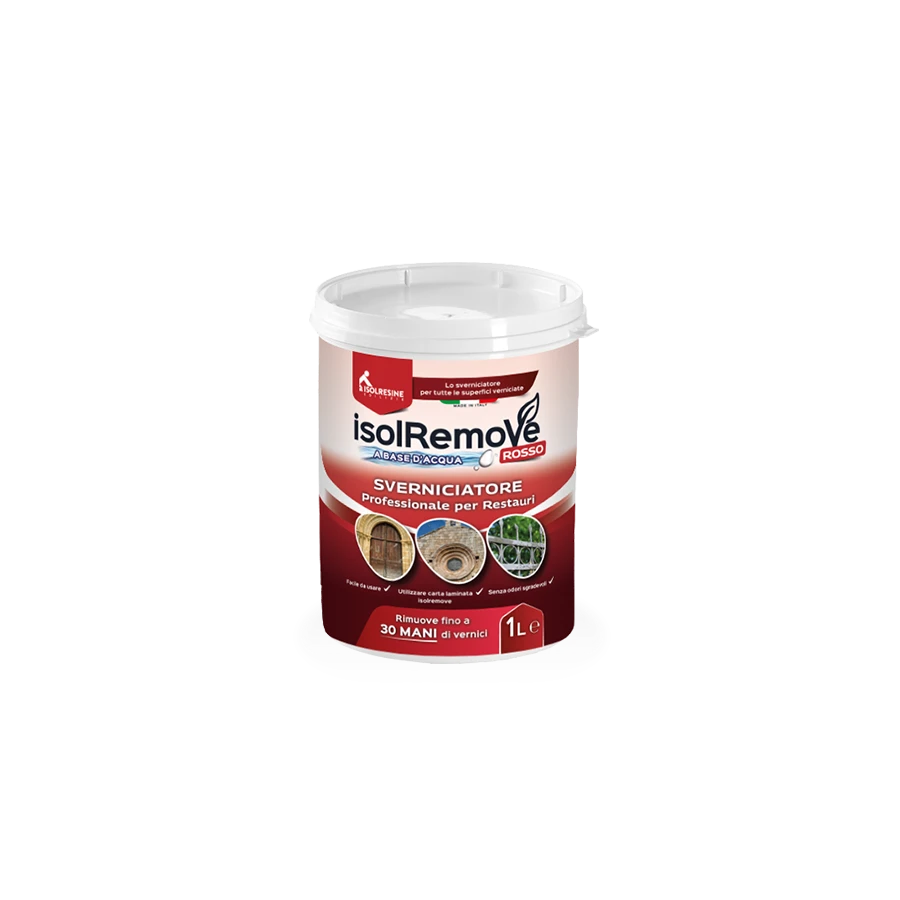 Soluzioni per il risanamento e il restauro: sverniciatore IsolRemove rosso