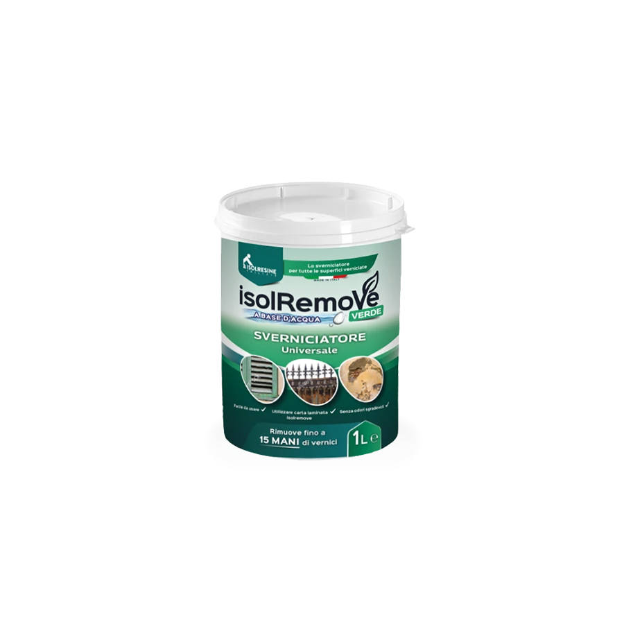 Soluzioni per il risanamento e il restauro: sverniciatore IsolRemove verde